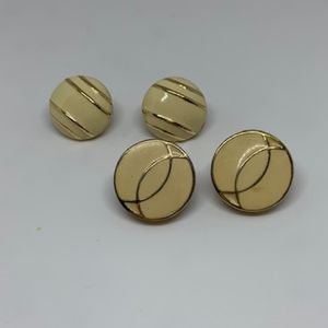 2 Pairs of Vintage Monet Clip Earrings